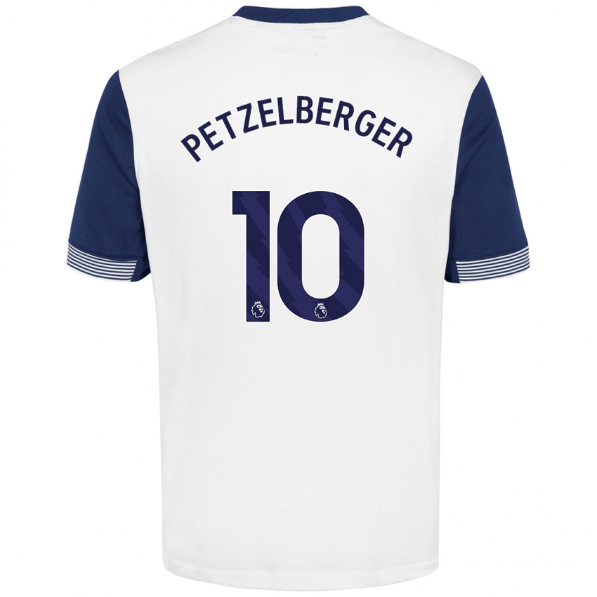 Kinder Ramona Petzelberger #10 Weiß Blau Heimtrikot Trikot 2024/25 T-Shirt Schweiz