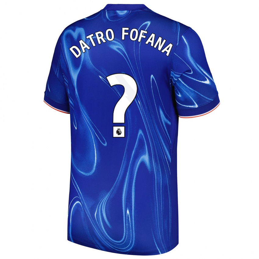 Kinder David Datro Fofana #0 Blau Weiß Heimtrikot Trikot 2024/25 T-Shirt Schweiz