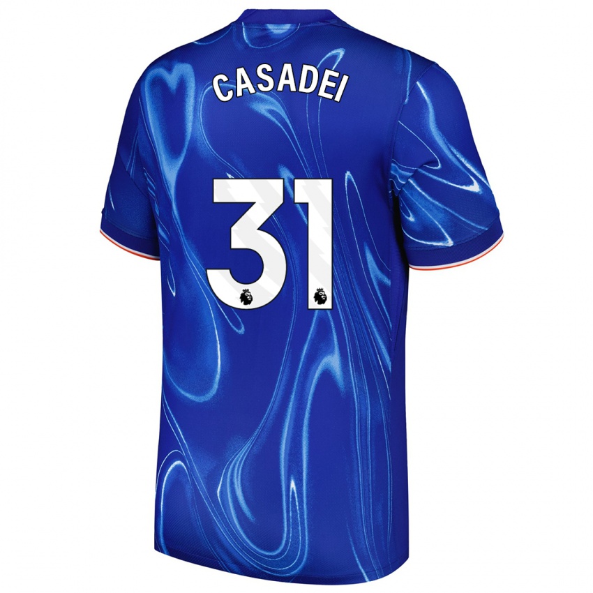 Kinder Cesare Casadei #31 Blau Weiß Heimtrikot Trikot 2024/25 T-Shirt Schweiz