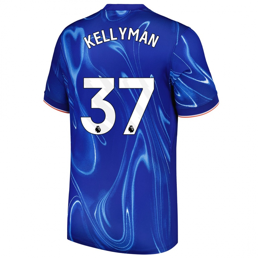 Kinder Omari Kellyman #37 Blau Weiß Heimtrikot Trikot 2024/25 T-Shirt Schweiz