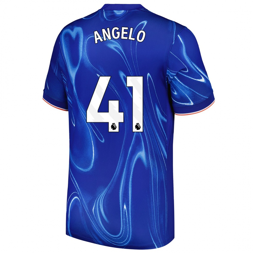 Kinder Ângelo #41 Blau Weiß Heimtrikot Trikot 2024/25 T-Shirt Schweiz