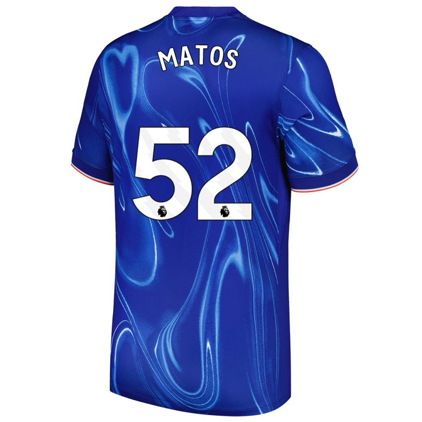 Kinder Alex Matos #52 Blau Weiß Heimtrikot Trikot 2024/25 T-Shirt Schweiz