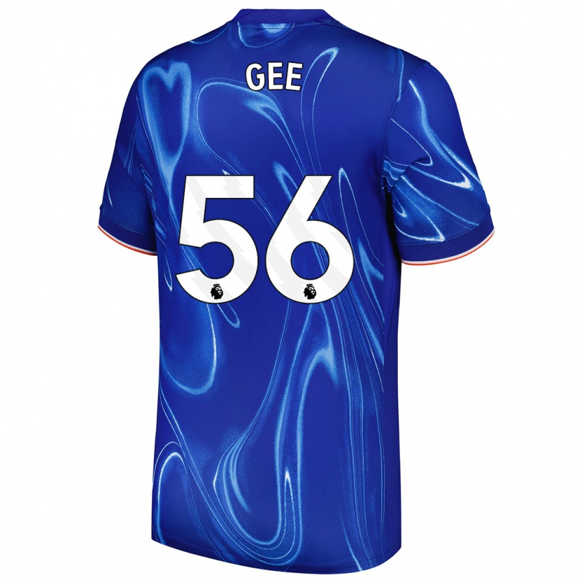 Kinder Billy Gee #56 Blau Weiß Heimtrikot Trikot 2024/25 T-Shirt Schweiz