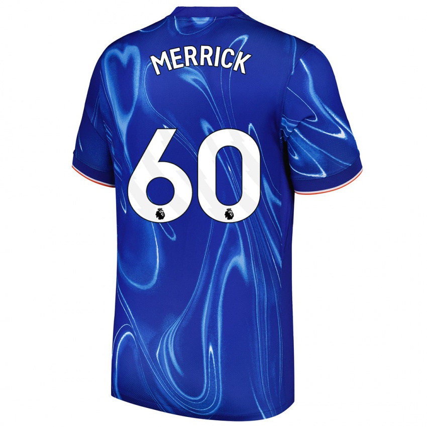 Kinder Max Merrick #60 Blau Weiß Heimtrikot Trikot 2024/25 T-Shirt Schweiz