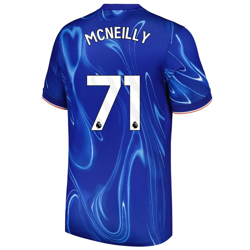 Kinder Donnell Mcneilly #71 Blau Weiß Heimtrikot Trikot 2024/25 T-Shirt Schweiz