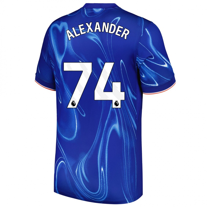 Kinder Reiss Alexander Russell-Denny #74 Blau Weiß Heimtrikot Trikot 2024/25 T-Shirt Schweiz