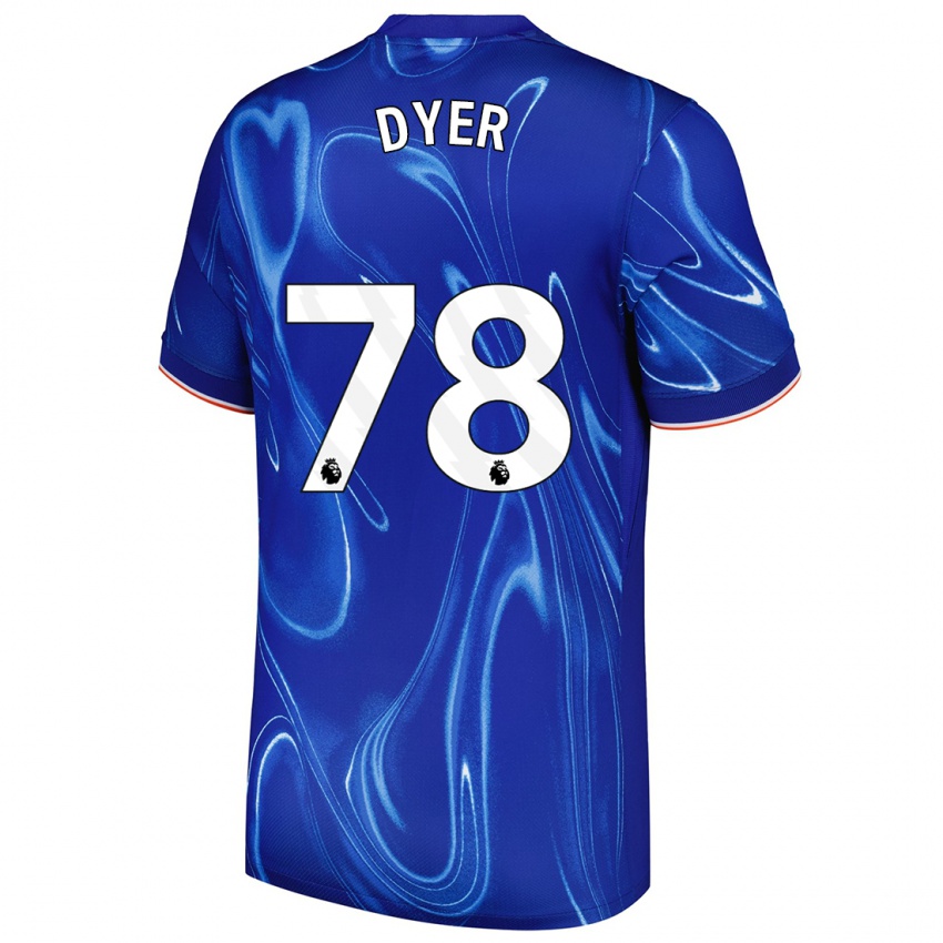 Kinder Kiano Dyer #78 Blau Weiß Heimtrikot Trikot 2024/25 T-Shirt Schweiz