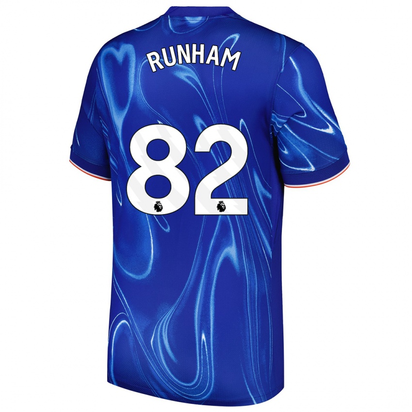 Kinder Frankie Runham #82 Blau Weiß Heimtrikot Trikot 2024/25 T-Shirt Schweiz