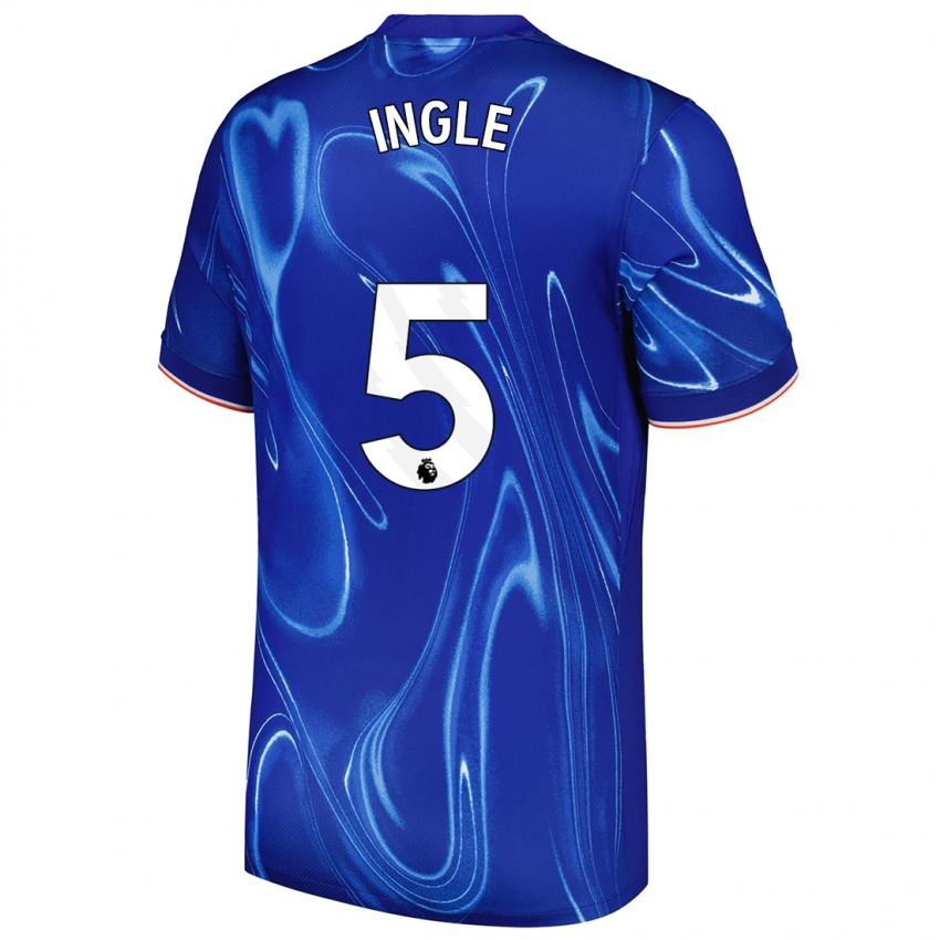 Kinder Sophie Ingle #5 Blau Weiß Heimtrikot Trikot 2024/25 T-Shirt Schweiz