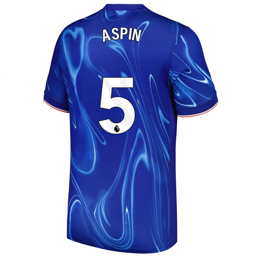 Kinder Brooke Aspin #5 Blau Weiß Heimtrikot Trikot 2024/25 T-Shirt Schweiz