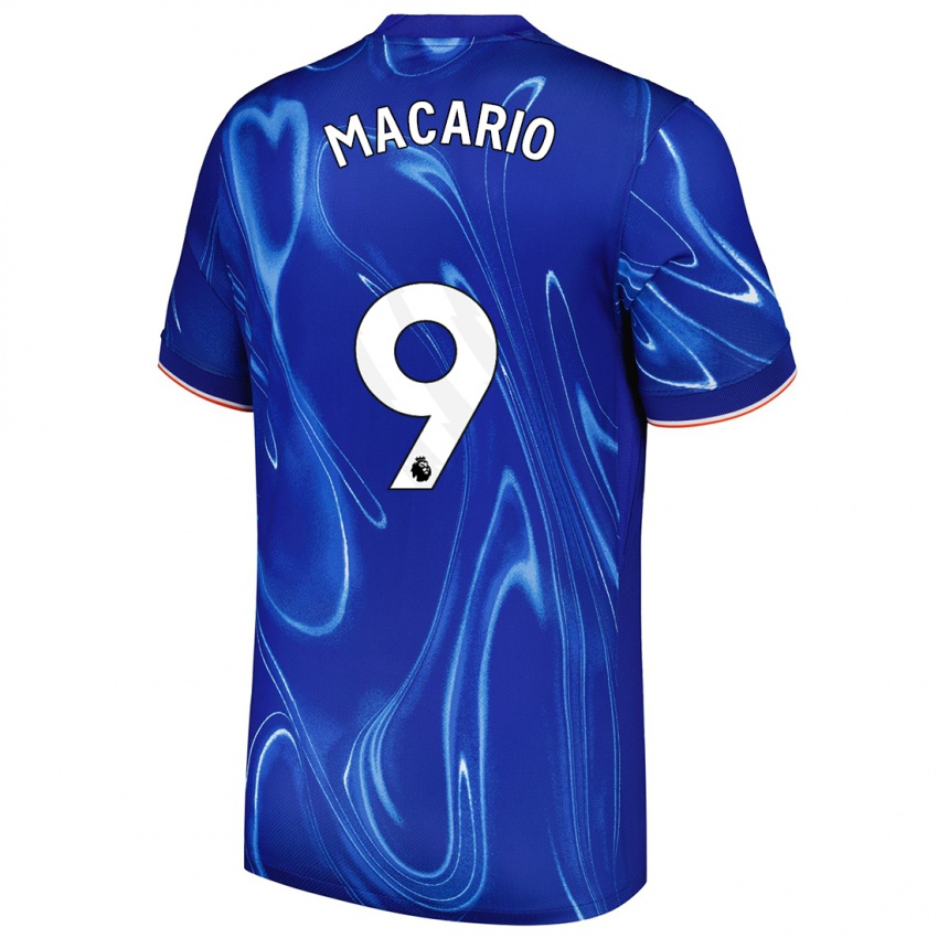 Kinder Catarina Macario #9 Blau Weiß Heimtrikot Trikot 2024/25 T-Shirt Schweiz