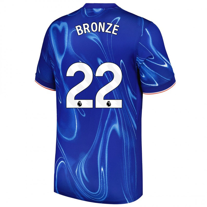 Kinder Lucy Bronze #22 Blau Weiß Heimtrikot Trikot 2024/25 T-Shirt Schweiz