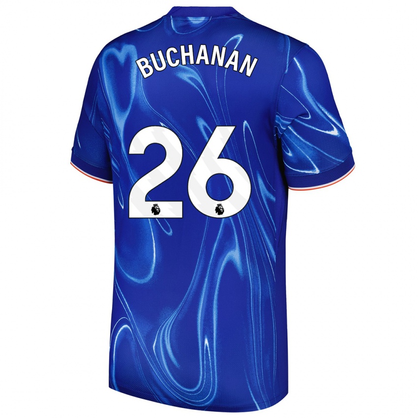 Kinder Kadeisha Buchanan #26 Blau Weiß Heimtrikot Trikot 2024/25 T-Shirt Schweiz