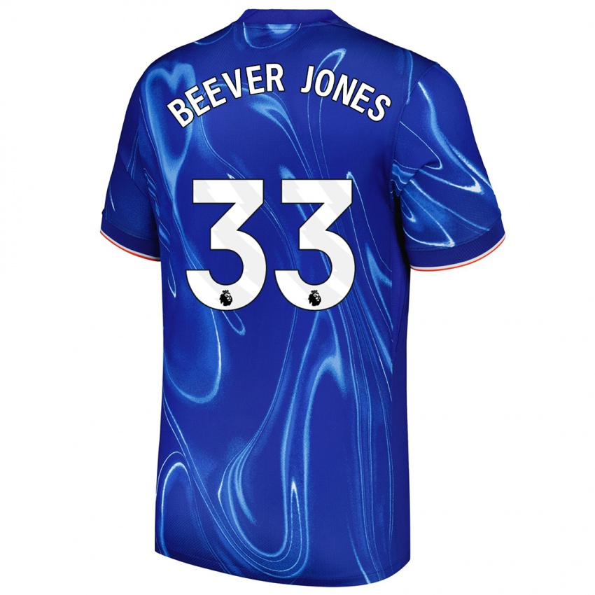 Kinder Aggie Beever-Jones #33 Blau Weiß Heimtrikot Trikot 2024/25 T-Shirt Schweiz