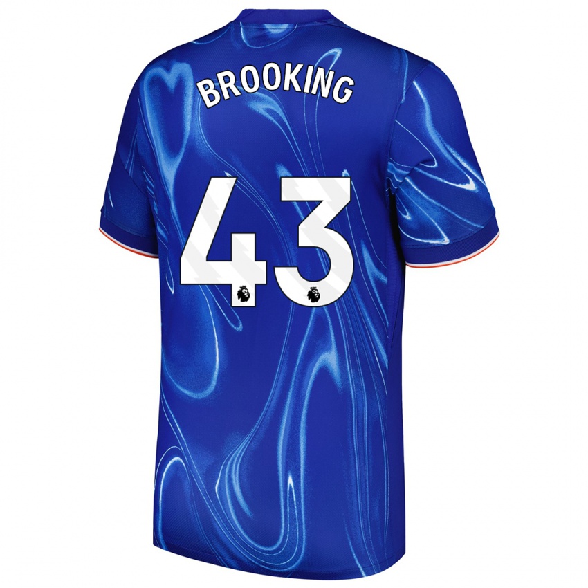 Kinder Josh Brooking #43 Blau Weiß Heimtrikot Trikot 2024/25 T-Shirt Schweiz