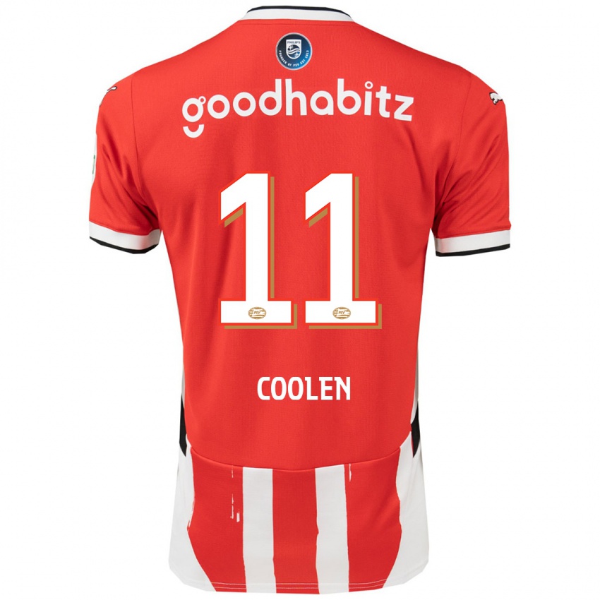 Kinder Nadia Coolen #11 Rot Weiß Heimtrikot Trikot 2024/25 T-Shirt Schweiz