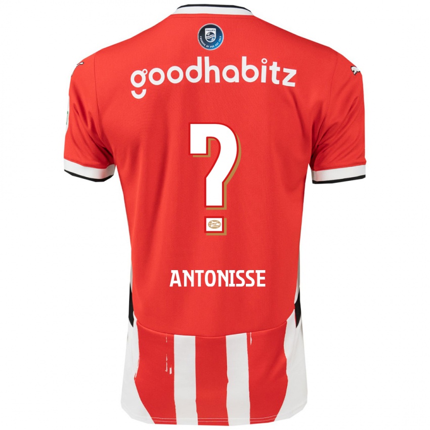 Kinder Jeremy Antonisse #0 Rot Weiß Heimtrikot Trikot 2024/25 T-Shirt Schweiz