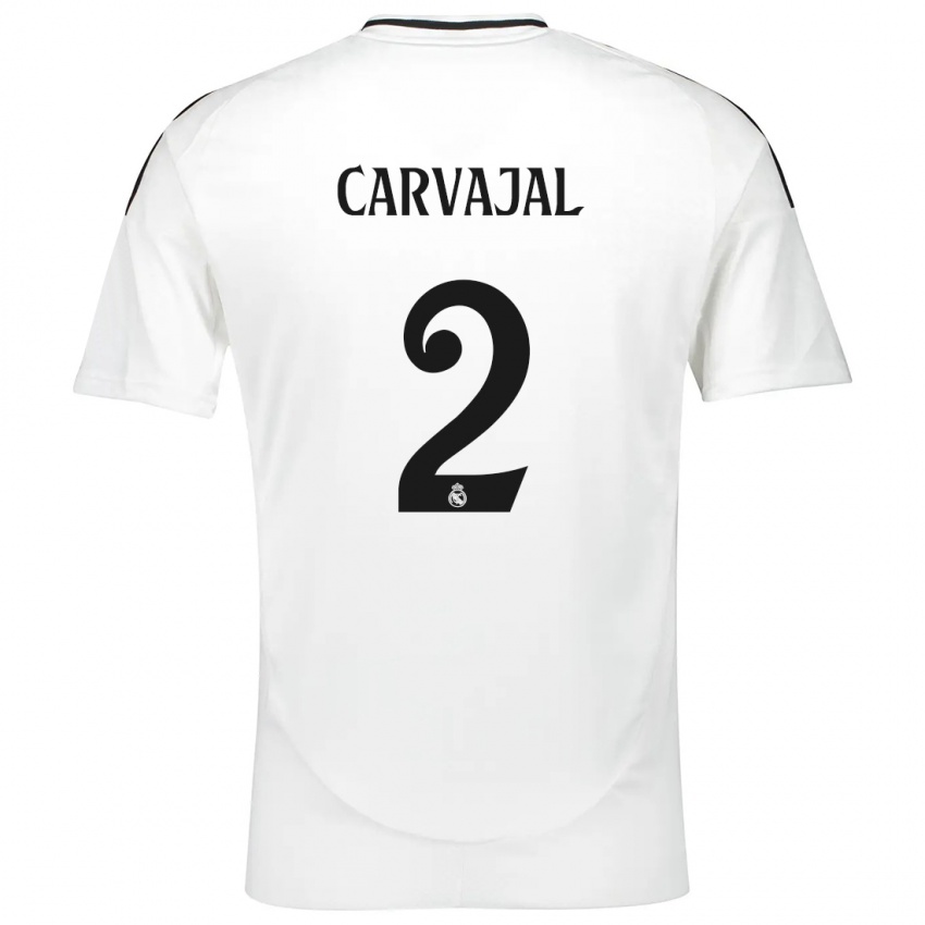 Kinder Daniel Carvajal #2 Weiß Heimtrikot Trikot 2024/25 T-Shirt Schweiz