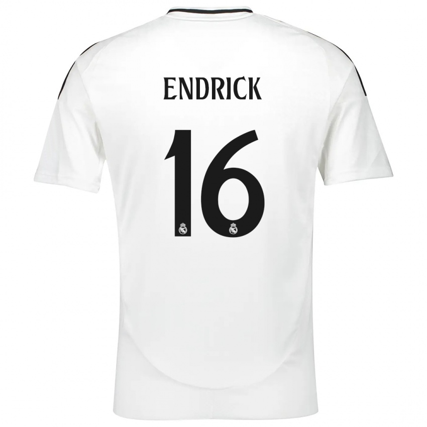 Kinder Endrick #16 Weiß Heimtrikot Trikot 2024/25 T-Shirt Schweiz