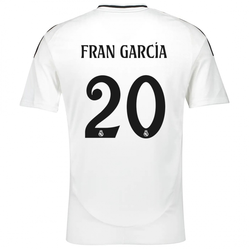 Kinder Fran García #20 Weiß Heimtrikot Trikot 2024/25 T-Shirt Schweiz