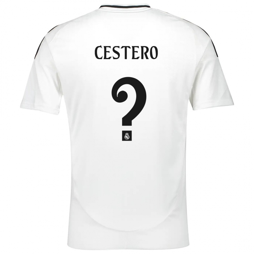 Kinder Jorge Cestero #0 Weiß Heimtrikot Trikot 2024/25 T-Shirt Schweiz