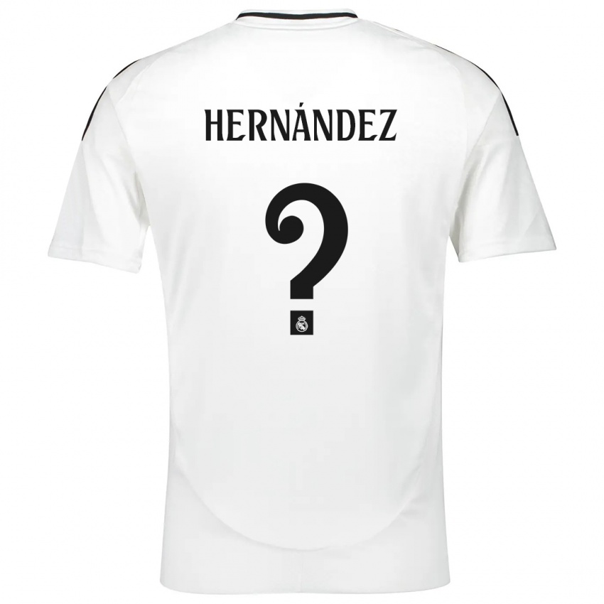 Kinder Enaitz Hernández #0 Weiß Heimtrikot Trikot 2024/25 T-Shirt Schweiz