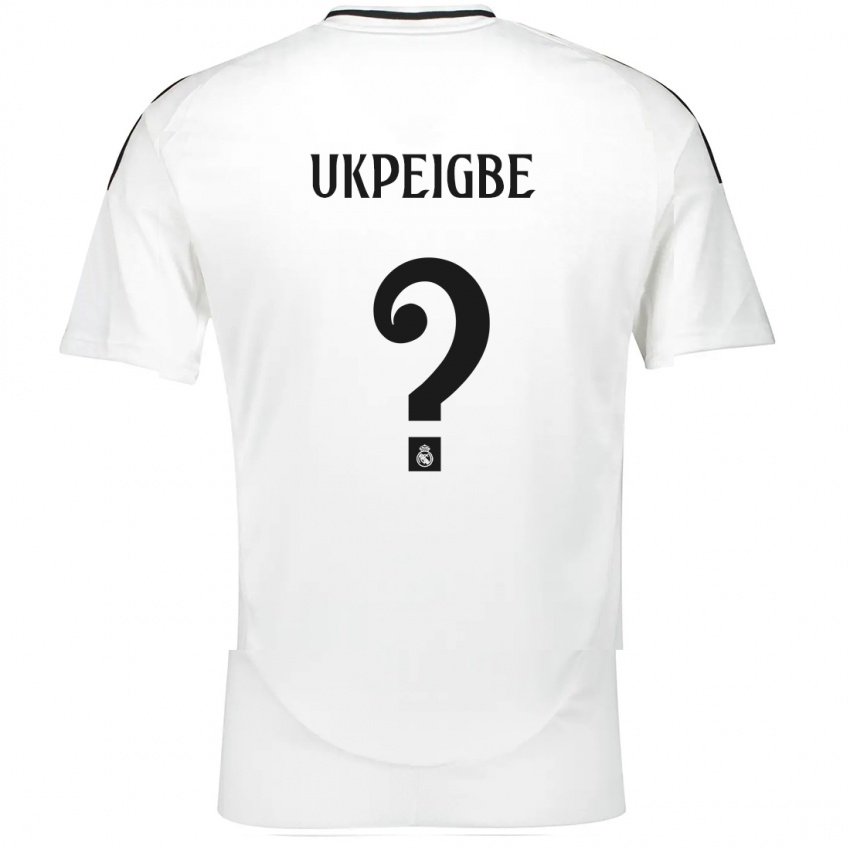 Kinder Melvin Ukpeigbe #0 Weiß Heimtrikot Trikot 2024/25 T-Shirt Schweiz