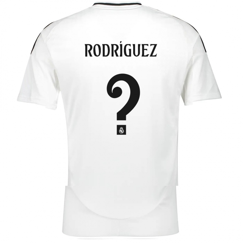 Kinder Álvaro Rodríguez #0 Weiß Heimtrikot Trikot 2024/25 T-Shirt Schweiz