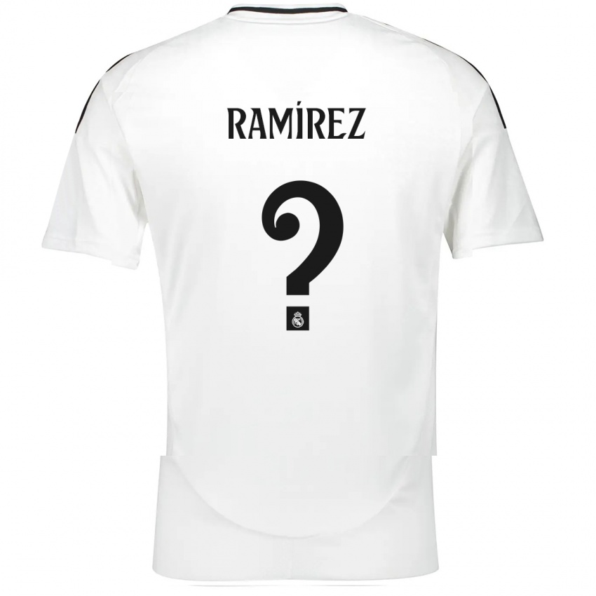 Kinder Izan Ramírez #0 Weiß Heimtrikot Trikot 2024/25 T-Shirt Schweiz