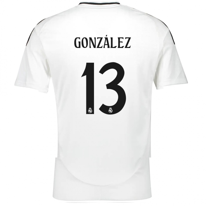 Kinder Fran González #13 Weiß Heimtrikot Trikot 2024/25 T-Shirt Schweiz