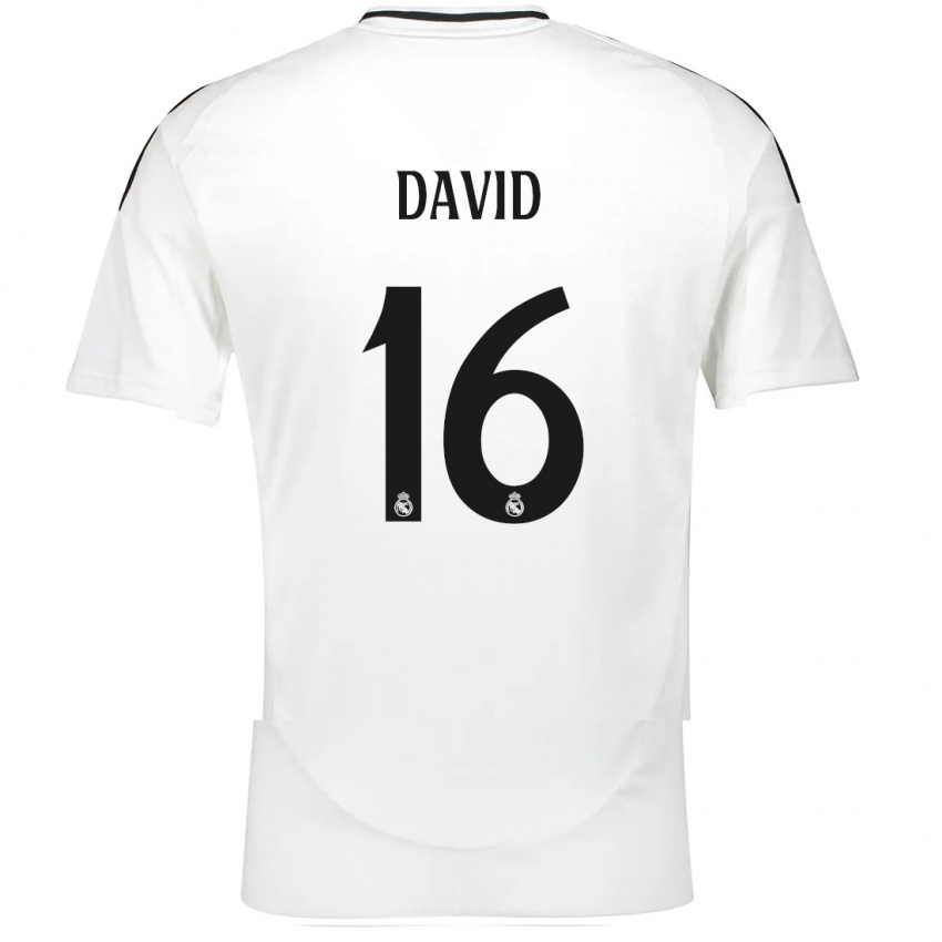 Kinder Antonio David #16 Weiß Heimtrikot Trikot 2024/25 T-Shirt Schweiz