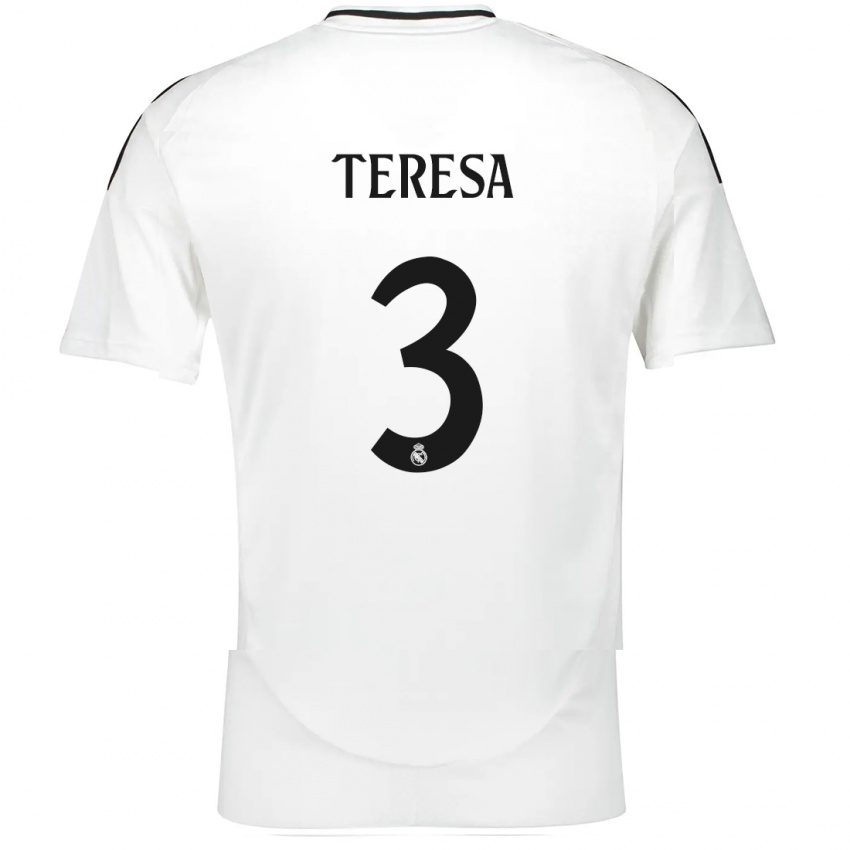 Kinder Teresa Abelleira #3 Weiß Heimtrikot Trikot 2024/25 T-Shirt Schweiz