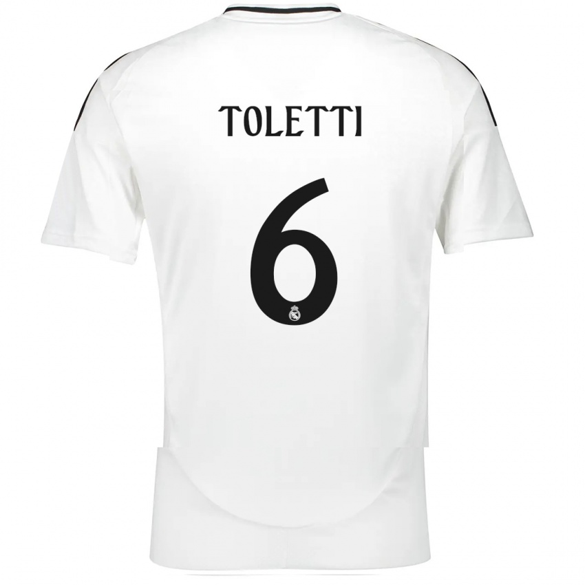 Kinder Sandie Toletti #6 Weiß Heimtrikot Trikot 2024/25 T-Shirt Schweiz