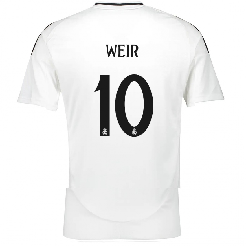 Kinder Caroline Weir #10 Weiß Heimtrikot Trikot 2024/25 T-Shirt Schweiz