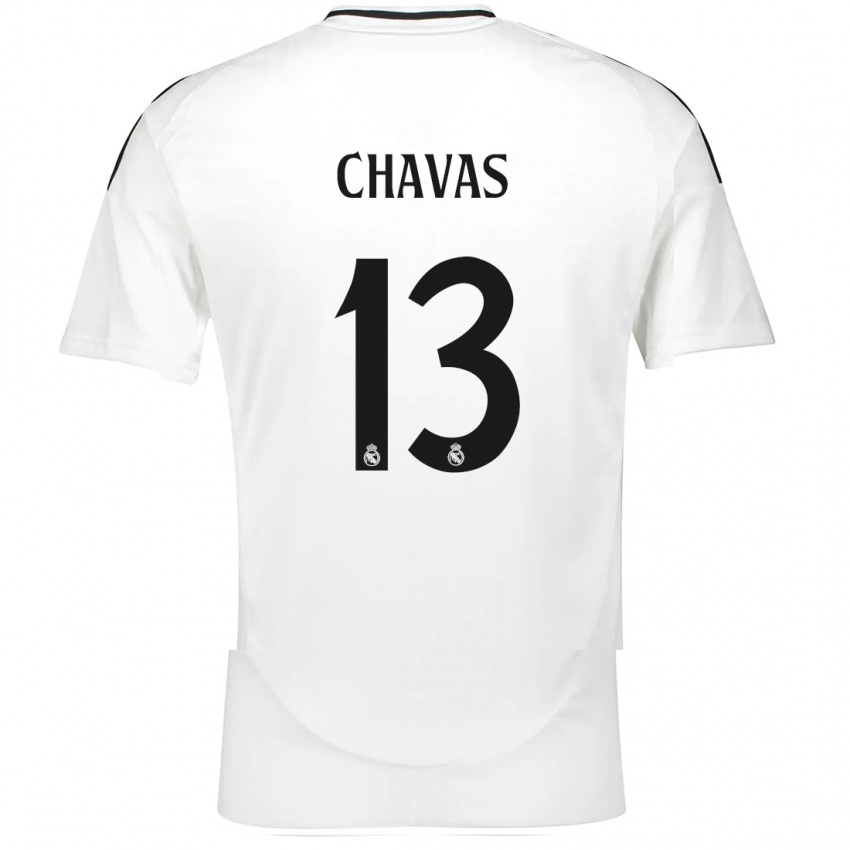 Kinder Mylène Chavas #13 Weiß Heimtrikot Trikot 2024/25 T-Shirt Schweiz