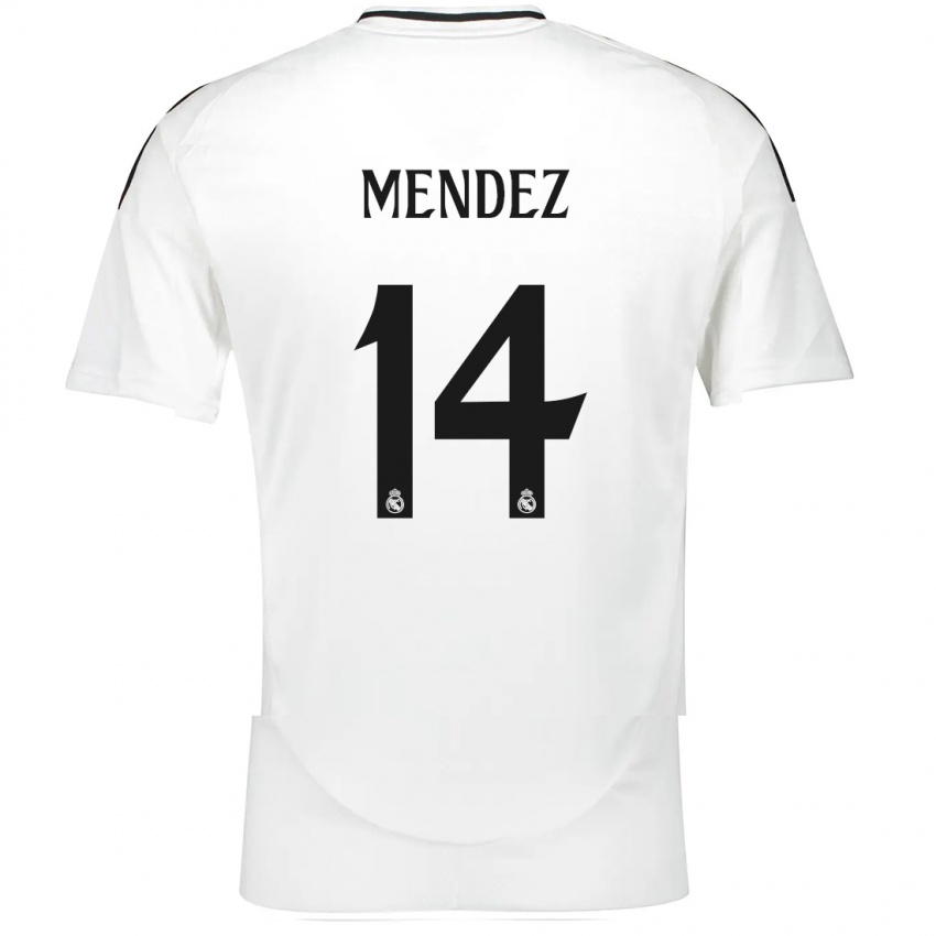 Kinder María Méndez #14 Weiß Heimtrikot Trikot 2024/25 T-Shirt Schweiz