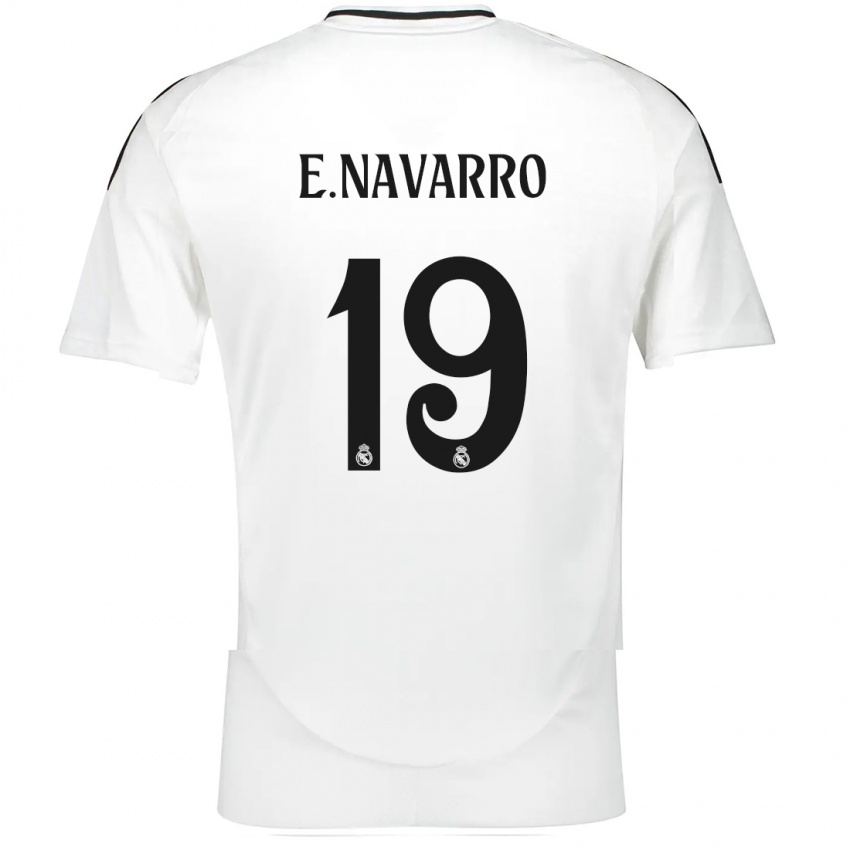 Kinder Eva Navarro #19 Weiß Heimtrikot Trikot 2024/25 T-Shirt Schweiz