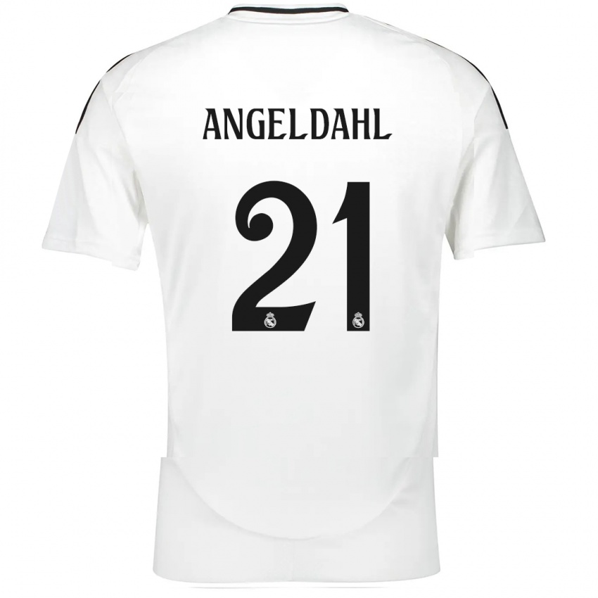 Kinder Filippa Angeldahl #21 Weiß Heimtrikot Trikot 2024/25 T-Shirt Schweiz