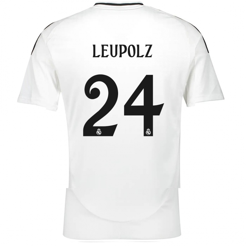 Kinder Melanie Leupolz #24 Weiß Heimtrikot Trikot 2024/25 T-Shirt Schweiz