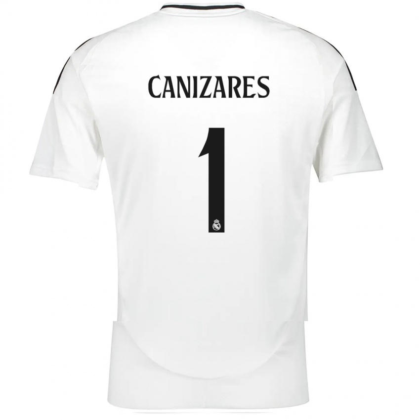 Kinder Lucas Canizares #1 Weiß Heimtrikot Trikot 2024/25 T-Shirt Schweiz