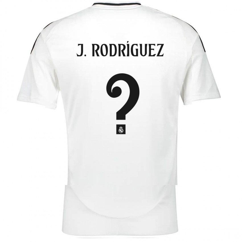 Kinder Juan Rodríguez #0 Weiß Heimtrikot Trikot 2024/25 T-Shirt Schweiz