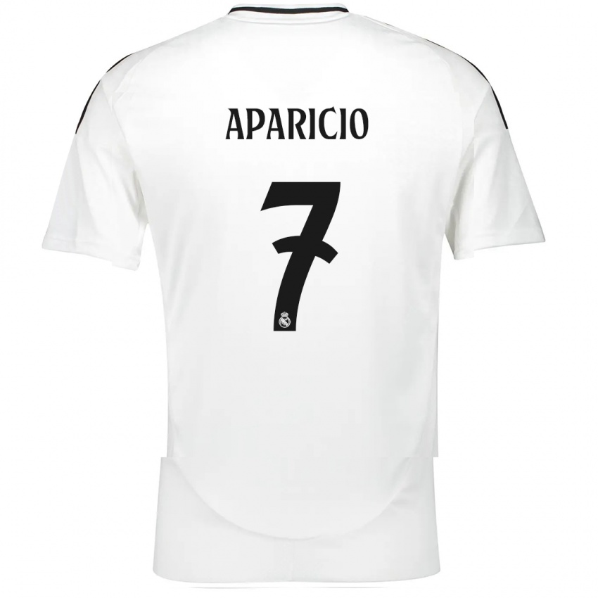 Kinder Esteban Aparicio #7 Weiß Heimtrikot Trikot 2024/25 T-Shirt Schweiz