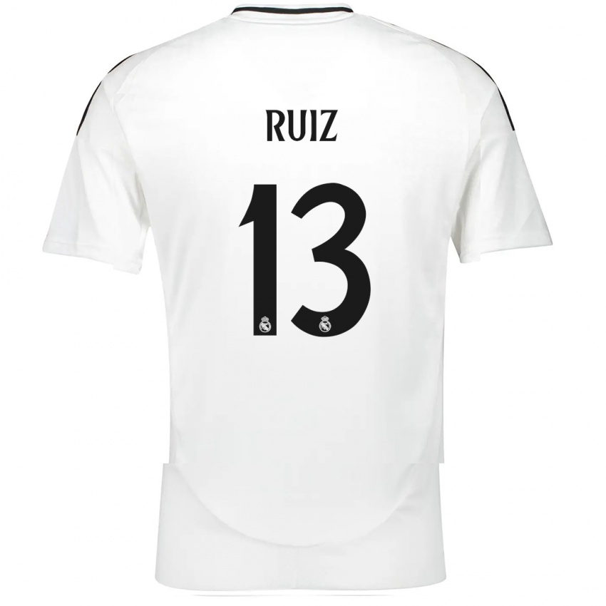 Kinder Guillermo Ruiz #13 Weiß Heimtrikot Trikot 2024/25 T-Shirt Schweiz