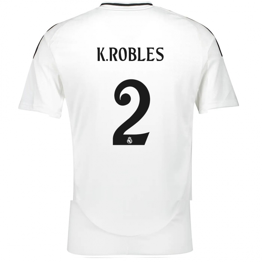 Kinder Kenti Robles #2 Weiß Heimtrikot Trikot 2024/25 T-Shirt Schweiz