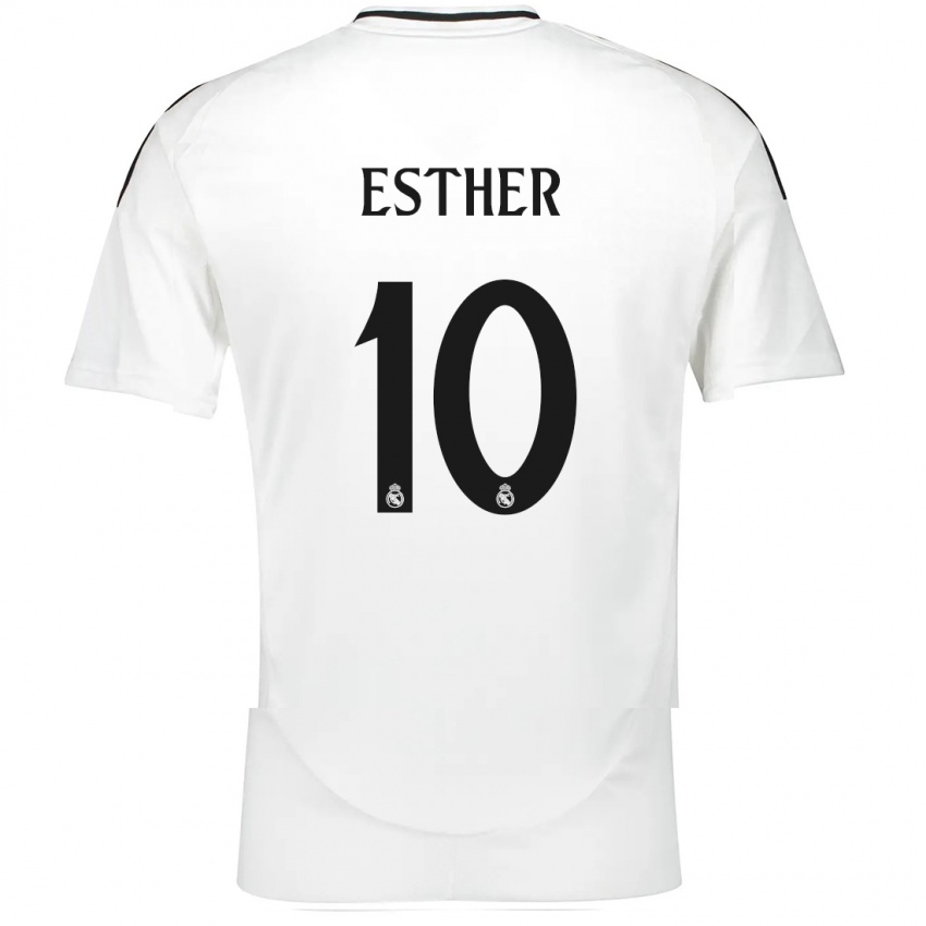 Kinder Esther Gonzalez #10 Weiß Heimtrikot Trikot 2024/25 T-Shirt Schweiz