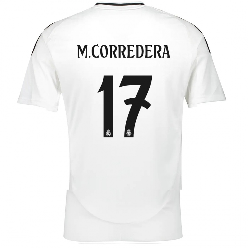 Kinder Marta Corredera #17 Weiß Heimtrikot Trikot 2024/25 T-Shirt Schweiz