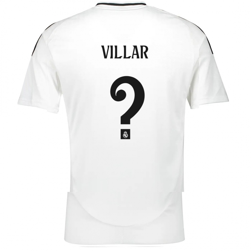 Kinder Javi Villar #0 Weiß Heimtrikot Trikot 2024/25 T-Shirt Schweiz