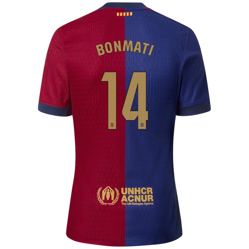 Enfant Maillot Aitana Bonmatí #14 Bleu Rouge Tenues Domicile 2024/25 T-Shirt Suisse