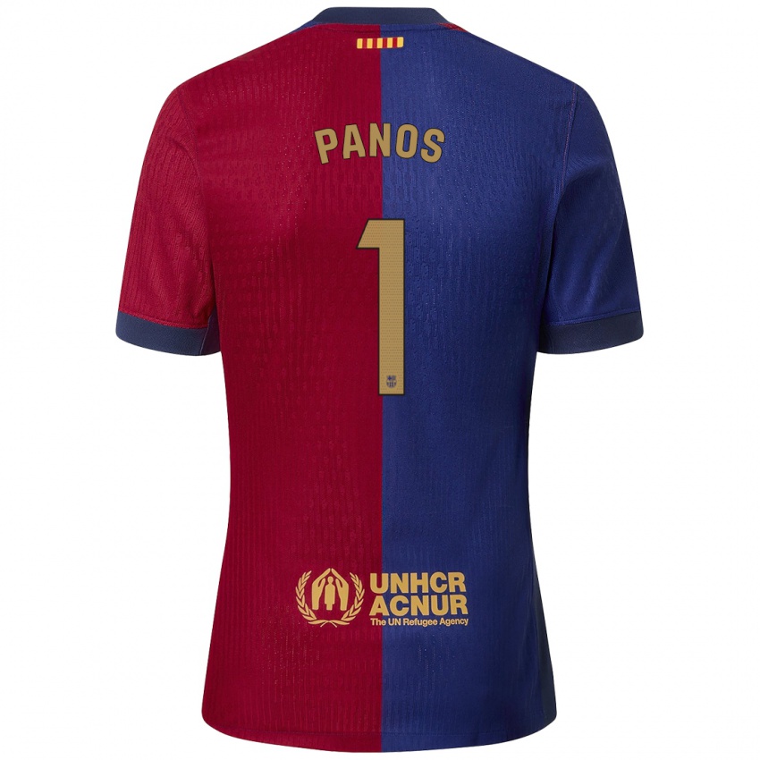 Enfant Maillot Sandra Panos #1 Bleu Rouge Tenues Domicile 2024/25 T-Shirt Suisse