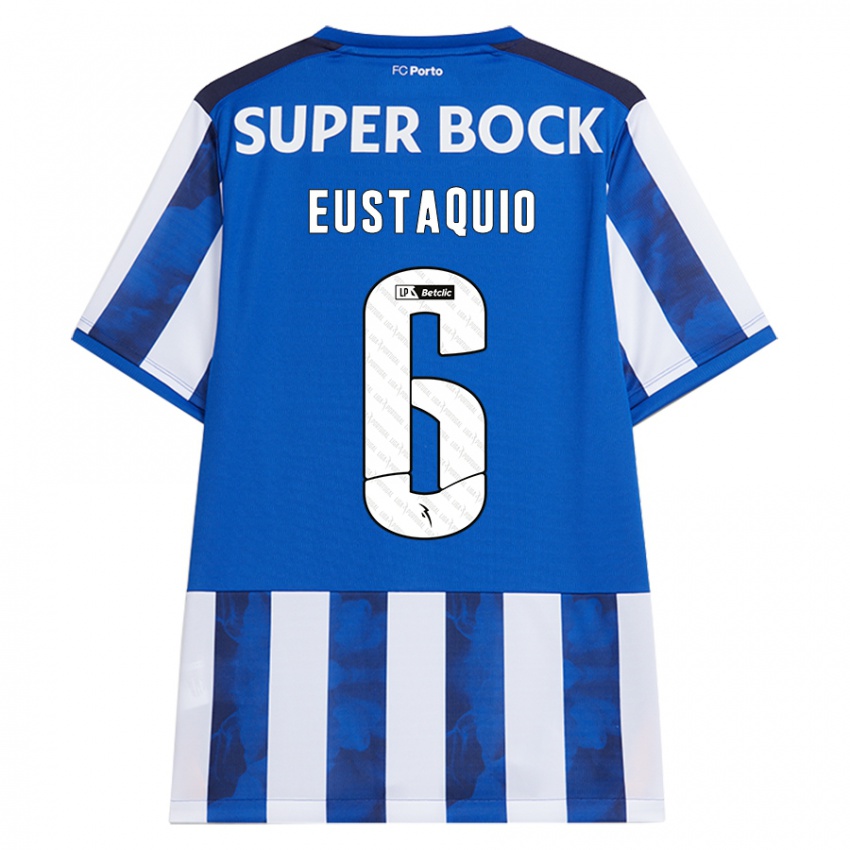 Kinder Stephen Eustaquio #6 Blau Weiß Heimtrikot Trikot 2024/25 T-Shirt Schweiz